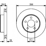 Bosch Δισκόπλακα - 0 986 479 461