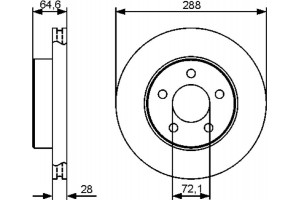 Bosch Δισκόπλακα - 0 986 479 461