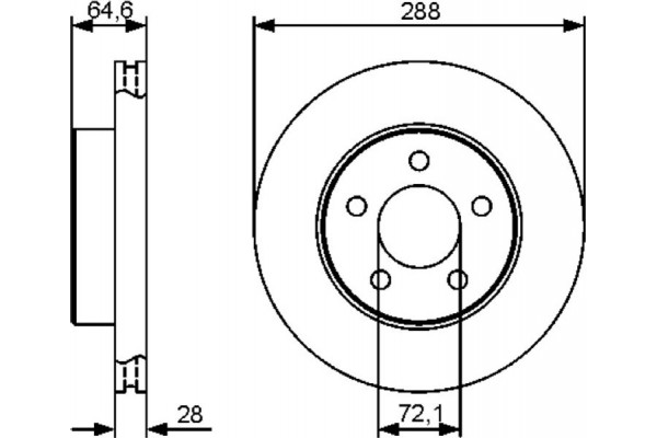 Bosch Δισκόπλακα - 0 986 479 461