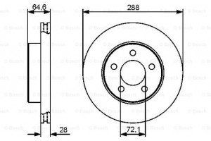 Bosch Δισκόπλακα - 0 986 479 461