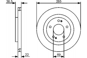 Bosch Δισκόπλακα - 0 986 479 470