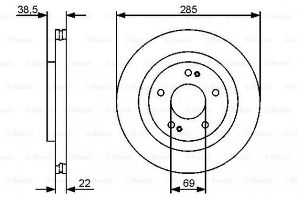 Bosch Δισκόπλακα - 0 986 479 470