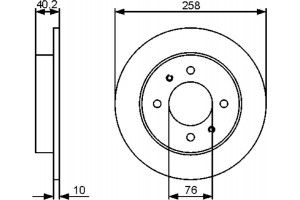 Bosch Δισκόπλακα - 0 986 479 484