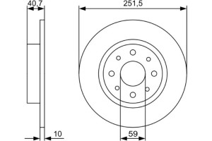 Bosch Δισκόπλακα - 0 986 479 502