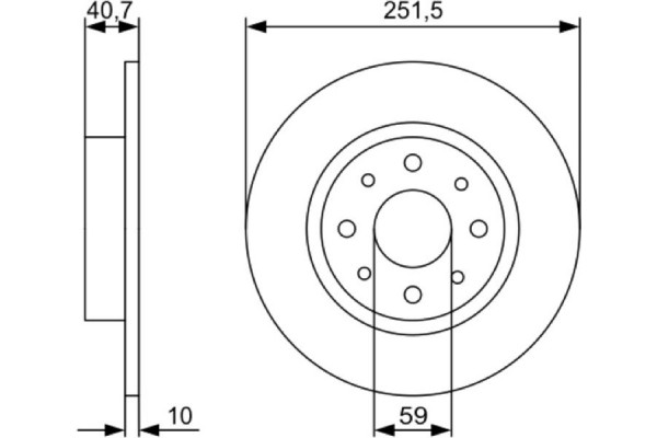 Bosch Δισκόπλακα - 0 986 479 502