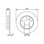 Bosch Δισκόπλακα - 0 986 479 C66