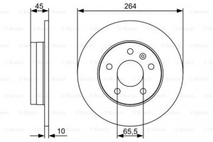 Bosch Δισκόπλακα - 0 986 479 C66