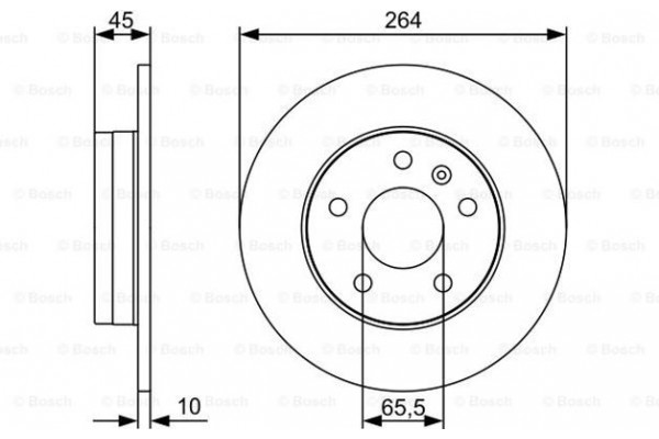 Bosch Δισκόπλακα - 0 986 479 C66