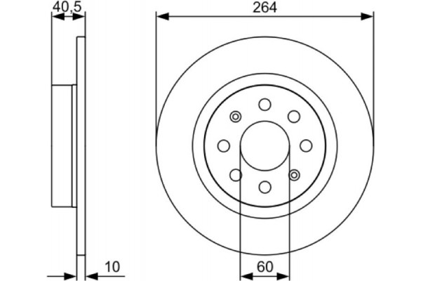 Bosch Δισκόπλακα - 0 986 479 517 Bosch Δισκόπλακα - 0 986 479 517