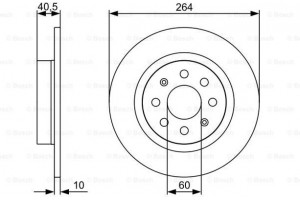 Bosch Δισκόπλακα - 0 986 479 517