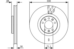 Bosch Δισκόπλακα - 0 986 479 529