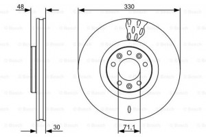 Bosch Δισκόπλακα - 0 986 479 529
