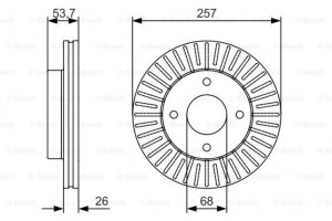 Bosch Δισκόπλακα - 0 986 479 535