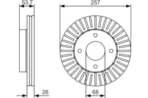 Bosch Δισκόπλακα - 0 986 479 535