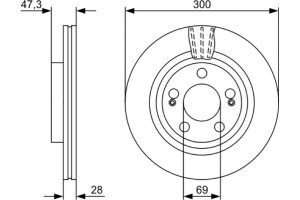 Bosch Δισκόπλακα - 0 986 479 537