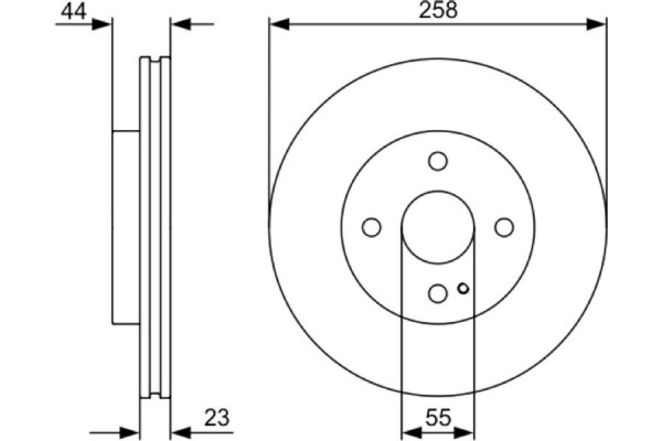 Bosch Δισκόπλακα - 0 986 479 541