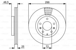 Bosch Δισκόπλακα - 0 986 479 542