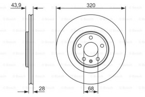 Bosch Δισκόπλακα - 0 986 479 552