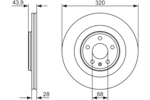 Bosch Δισκόπλακα - 0 986 479 552