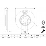 Bosch Δισκόπλακα - 0 986 479 C62