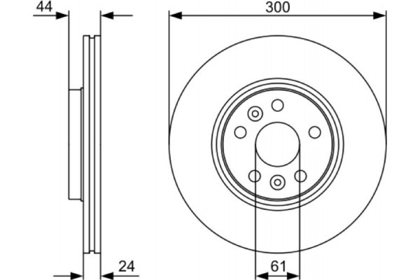 Bosch Δισκόπλακα - 0 986 479 554