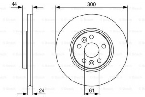 Bosch Δισκόπλακα - 0 986 479 554