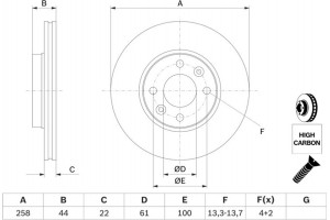 Bosch Δισκόπλακα - 0 986 479 556