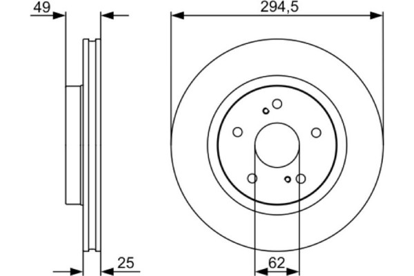 Bosch Δισκόπλακα - 0 986 479 559