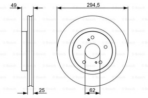 Bosch Δισκόπλακα - 0 986 479 559