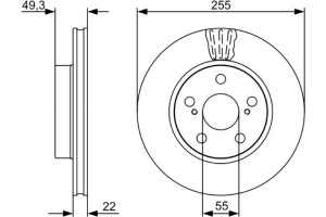 Bosch Δισκόπλακα - 0 986 479 564
