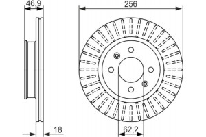 Bosch Δισκόπλακα - 0 986 479 577