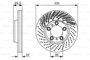 Bosch Δισκόπλακα - 0 986 479 579