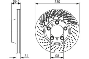 Bosch Δισκόπλακα - 0 986 479 579