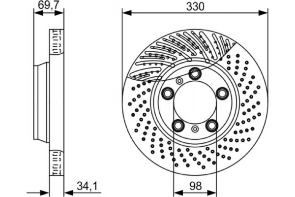 Bosch Δισκόπλακα - 0 986 479 580