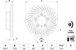Bosch Δισκόπλακα - 0 986 479 582