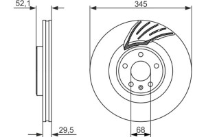Bosch Δισκόπλακα - 0 986 479 590