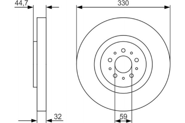 Bosch Δισκόπλακα - 0 986 479 593