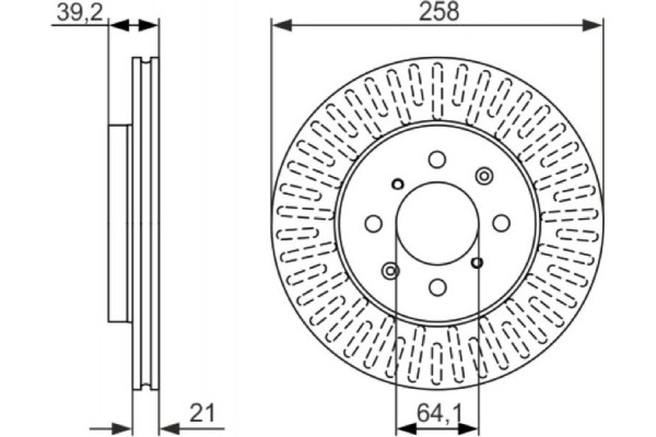 Bosch Δισκόπλακα - 0 986 479 594