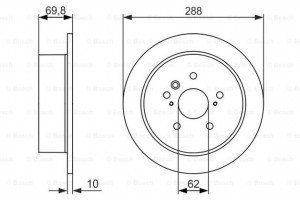 Bosch Δισκόπλακα - 0 986 479 614
