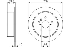 Bosch Δισκόπλακα - 0 986 479 614