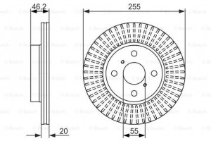 Bosch Δισκόπλακα - 0 986 479 616