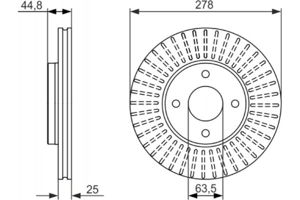 Bosch Δισκόπλακα - 0 986 479 637
