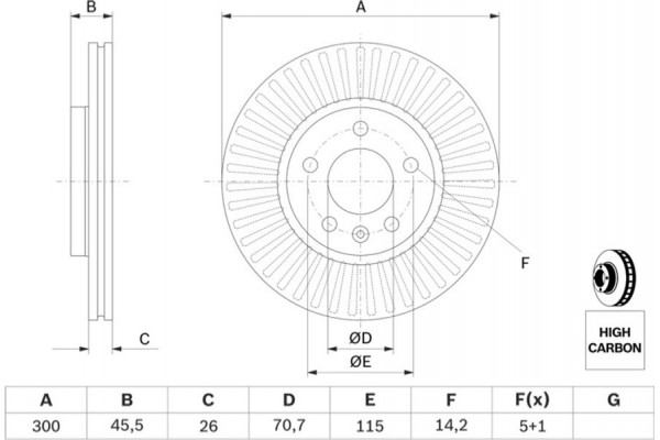 Bosch Δισκόπλακα - 0 986 479 644