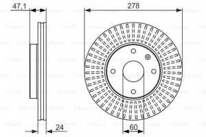 Bosch Δισκόπλακα - 0 986 479 649