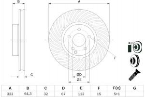 Bosch Δισκόπλακα - 0 986 479 652