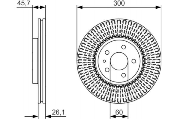 Bosch Δισκόπλακα - 0 986 479 666