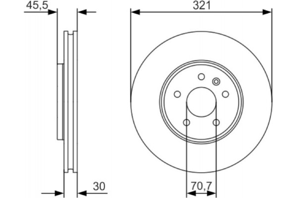 Bosch Δισκόπλακα - 0 986 479 667