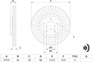 Bosch Δισκόπλακα - 0 986 479 679