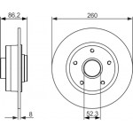 Bosch Δισκόπλακα - 0 986 479 684 Bosch Δισκόπλακα - 0 986 479 684