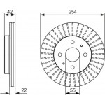 Bosch Δισκόπλακα - 0 986 479 685 Bosch Δισκόπλακα - 0 986 479 685